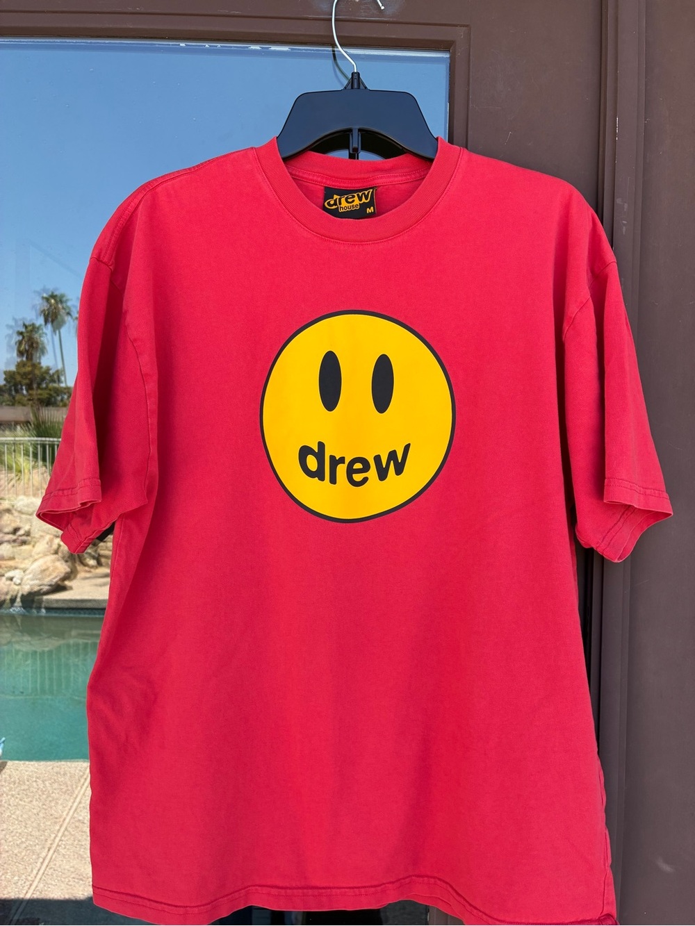 Drew House Red Smiley Tee M